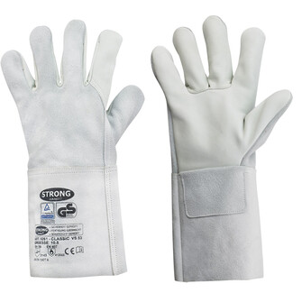 Schweißer-Handschuhe aus Rindleder, Premium Qualität, Innenhand aus Volleder, 35 cm lang