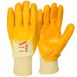 Arbeitshandschuhe Winter Nitril-Handschuh, gelb, 3/4 beschichtet, Strickbund