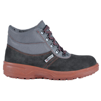 Herren - Sicherheitshalbstiefel Dachdecker Grey O3 SCR FO von der Firma COFRA aus wasserabweisendem Veloursleder