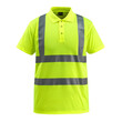 MASCOT® Bowen, Polo-Shirt, Fluoreszierend, mit Reflexschulterstreifen und waagerechten Reflexen, Rippenbündchen am Kragen