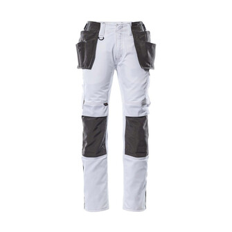 MASCOT® Bundhose, strapazierfähige, dreifache Kappnähte verlängern die Lebensdauer des Produktes, die niedrige Taille mit formgeschnittenem Bund sorgt dafür, dass die Hose alle Bewegungen des Körpers mitmacht