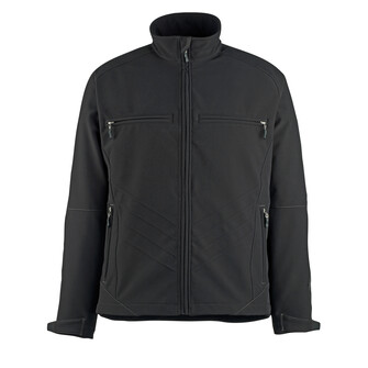 MASCOT® Softshelljacke Dresden, Zweifarbig, Atmungsaktiv, winddicht und wasserabweisend. Fleece an der Innenseite, Verschluss mit Reißverschluss und inwendiger Wetterschutzleiste, Rücken ist verlängert, Brusttaschen mit Reißverschluss, D-Ring, Vordertaschen mit Reißverschluss, Innentaschen
