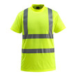 MASCOT® Townsville, T-Shirt, Fluoreszierend, mit Reflexschulterstreifen und waagerechten Reflexen. Runder Halsausschnitt, Rippenbündchen am Hals