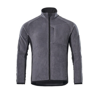 MASCOT® Unique Hannover Fleecejacke, Ergonomisch geschnittene Ärmel, die nach den natürlichen Bewegungen der Arme geformt wurden, Mit Gummizug an den Ärmeln und dem Saum, Mit Reißverschluss und Wetterschutzleiste innen, die den Wind abhält, Zusätzlicher Kälteschutz durch verlängerten Rücken, Verbesserte Sichtbarkeit für das Umfeld mit Hilfe von Reflexeffekten