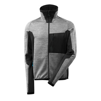MASCOT® ADVANCED Fleecepullover mit Reißverschluss, hoher Kragen, moderne Passform, glatte Oberfläche des Fleecematerials bewirkt, dass Schmutz und Staub nicht hängenbleiben, zweifarbig, moderne, körpernahe Passform mit viel Bewegungsfreiheit