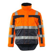 MASCOT® Teresina Winterjacke, Fluoreszierend, mit Reflexschulterstreifen und waagerechten Reflexen, Zweifarbig, Atmungsaktiv, wind- und wasserdicht, Nähte sind verklebt, Futter aus Kunstpelz am Körper, Futter aus Stepp in den Ärmeln, Rücken ist verlängert