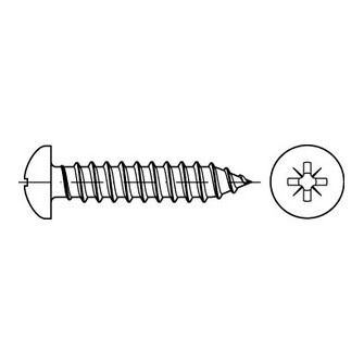 Blechschrauben DIN 7981 / ISO 7049 Stahl gal vz C-Z 4,8 x 32