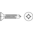 Bohrschrauben DIN 7504 / ISO 15482 Stahl gal vz Senkkopf mit Philips Kreutzschlitz 2,9 x 13