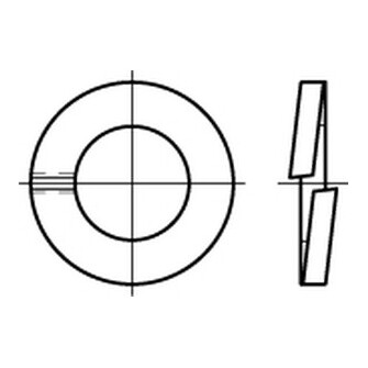 Federringe DIN 127 Form B Federstahl 2