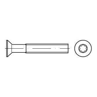 Senkschrauben DIN 965 / ISO 7046 ISR A2 M 2 x 3 T6