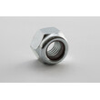Stoppmuttern DIN 6924 / ISO 7040 8 gal vz M 10 Sechskantmuttern mit Klemmteil, mit nichtmetallischem Einsatz, hohe Form, mit wärmestabilisiertem Polyamid-Klemmring