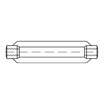 Spannschlossmuttern DIN 1480 SP offene Form Stahl gal vz M 10 / 125