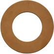 Flachdichtung DIN EN 1514-1 IBC Unifluor WS 7551 braun DN 100 / PN 10-16 (162 x 115 x 2 mm)