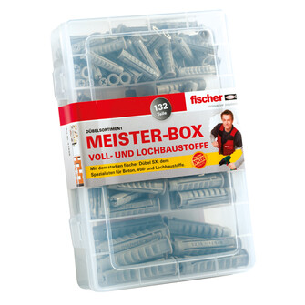 fischer Meister-Box SX-Dübel: die praktische Montagebox mit fischer Spreizdübel SX 6, SX 8 und SX 10