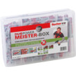 fischer Meister-Box DUOPOWER mit Schrauben enthält vorsortiert 50 DUOPOWER 6 x 30, 30 DUOPOWER 8 x 40 sowie 50 Spanplattenschrauben 4,5 x 40 und 30 Spanplattenschrauben 5 x 60