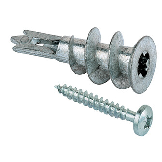 fischer Gipskartondübel Metall GKM mit Spannplattenschraube 27