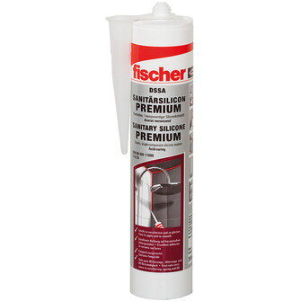 fischer Sanitärsilicon DSSA 310ml fugengrau