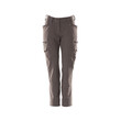 MASCOT® Bundhose, Damen-Passform, Diamond, Stretch, Hat ein wasserabweisendes Finish. Vier-Wege-Stretchstoff mit geringem Gewicht und hoher Strapazierfähigkeit. Der Stoff ist fast nicht auf der Haut zu spüren, da die Taschen im Design integriert sind