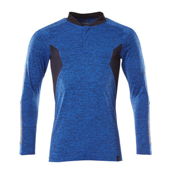 MASCOT® Accelerate Polo-Shirt mit COOLMAX® PRO, Langarm Polo-shirt, COOLMAX® sorgt für effektiven Feuchtigkeitstransport, hält den Körper trocken und verhindert Auskühlen, Moderne, körpernahe Passform mit viel Bewegungsfreiheit, Knopfleiste