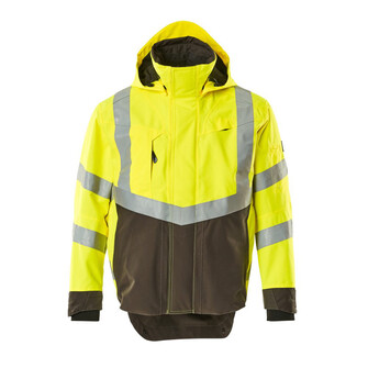 MASCOT® Safe Supreme Harlow Jacke, Strapazierfähiger Einsatz von CORDURA®-Gewebe am Ärmelende verlängert die Lebenszeit des Produktes, Verstärkungen auf der Innenseite der Jacke, damit das Futter nicht beschädigt wird, wenn Werkzeug in den Hosentaschen steckt, Atmungsaktiv, wind- und wasserdicht mit getapten Nähten