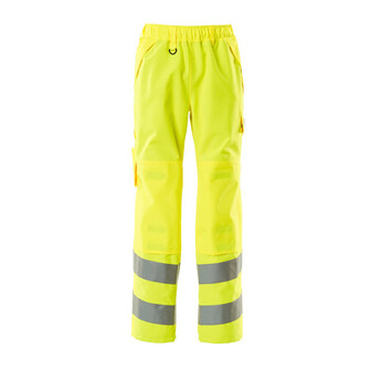 MASCOT® Safe Supreme Überziehhose mit Knietaschen Überziehhose, Atmungsaktiv, wind- und wasserdicht mit getapten Nähten, Leichtes Futter, Gummizug und Zugband am Bund, Die Knietaschen sind höhenverstellbar, so dass der Knieschutz optimal an den Knien platziert ist, Extra langer Reißverschluss mit Wetterschutzleiste am äußeren Beinabschluss, zum einfachen Gebrauch zusammen mit Stiefeln