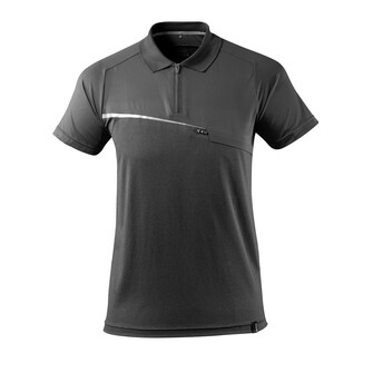 MASCOT® Advanced Polo-Shirt, feuchtigkeitstransportierend Polo-shirt, Antibakteriell und feuchtigkeitstransportierend, Schnelltrocknend - wichtig um Auskühlen des Körpers zu vermeiden, Moderne, körpernahe Passform mit viel Bewegungsfreiheit, Die Nähte im Nacken sind mit einem weichem, gepolstertem Material verdeckt, so dass diese nicht stören, Brusttasche mit Reißverschluss