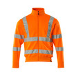 MASCOT® Safe Classic Sweatshirt mit Reißverschluss Moderne Passform. Fluoreszierend, mit Reflexschulterstreifen und waagerechten Reflexen. Reflexe sind elastisch. Gebürstete Innenseite. Reißverschluss, durchgehend. Rippenbündchen am Hals, an der Unterkante und an den Handgelenken. Seitentasche mit Wetterschutzleiste. Netzventilation unter den Ärmeln. Hi-Vis Gruppe A. Zertifiziert nach EN ISO 20471