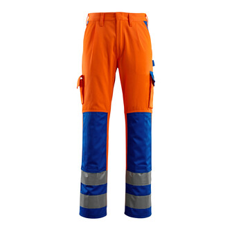 MASCOT® Olinda Bundhose, Fluoreszierend mit Reflexen, Teflon® macht das Produkt schmutzabweisend, Zweifarbig, Dreifache Kappnähte an den Beinen und im Schritt, Gürtelschlaufen, Hosenschlitz mit Reißverschluss, Vordertaschen, Gesäßtaschen, verstärkt