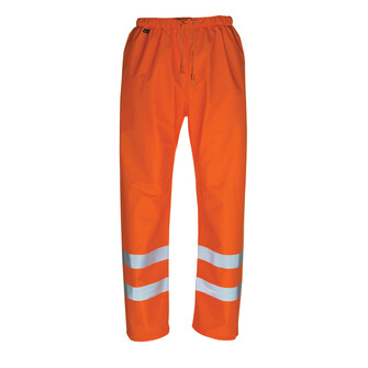 MASCOT® Regenhose Wolfsberg, Wind- und wasserdicht, Fluoreszierend mit Reflexen, Nähte sind verschweißt, Gummizug und Zugband an der Taille, Druckknopfregulierung an den Fußgelenken