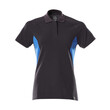 MASCOT® Polo-Shirt, Damen, Damen-Passform. Kräftige Qualität. Rippenbündchen am Kragen. Knopfleiste mit verdeckten Knöpfen. Nackenband. Druck an verschiedenen Teilen des Produktes.