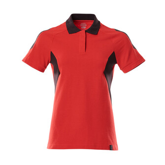 MASCOT® Polo-Shirt, Damen, Damen-Passform. Kräftige Qualität. Rippenbündchen am Kragen. Knopfleiste mit verdeckten Knöpfen. Nackenband. Druck an verschiedenen Teilen des Produktes.