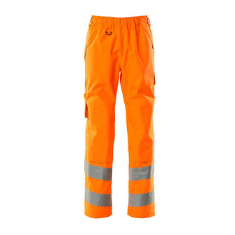 MASCOT® Safe Supreme Überziehhose mit Knietaschen Überziehhose, Atmungsaktiv, wind- und wasserdicht mit getapten Nähten, Leichtes Futter, Gummizug und Zugband am Bund, Die Knietaschen sind höhenverstellbar, so dass der Knieschutz optimal an den Knien platziert ist, Extra langer Reißverschluss mit Wetterschutzleiste am äußeren Beinabschluss, zum einfachen Gebrauch zusammen mit Stiefeln