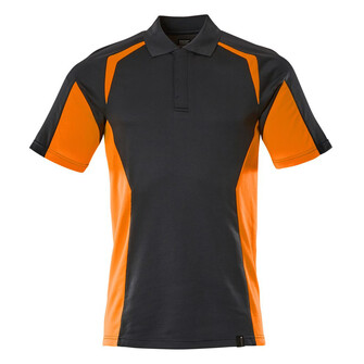 MASCOT® Accel. Safe Polo-Shirt, moderne Passform Polo-shirt, Bei diesem Gewebe liegt Polyester auf der Außenseite für mehr Strapazierfähigkeit sowie Farbechtheit und Baumwolle auf der Innenseite für mehr Komfort, Moderne, körpernahe Passform mit viel Bewegungsfreiheit, Die Nähte im Nacken sind mit einem weichem, gepolstertem Material verdeckt, so dass diese nicht stören