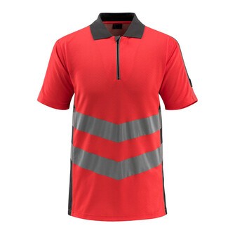 MASCOT® Safe Supreme Murton Polo-shirt, Bei diesem Gewebe liegt Polyester auf der Außenseite für mehr Strapazierfähigkeit sowie Farbechtheit und Baumwolle auf der Innenseite für mehr Komfort, Moderne, körpernahe Passform mit viel Bewegungsfreiheit, Ventilationsöffnungen unter den Armen, Mehr Bewegungsfreiheit durch elastische Reflexe