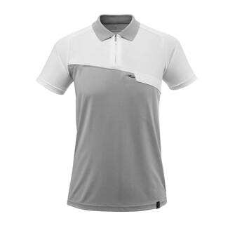 MASCOT® Advanced Polo-Shirt, feuchtigkeitstransportierend Polo-shirt, Antibakteriell und feuchtigkeitstransportierend, Schnelltrocknend - wichtig um Auskühlen des Körpers zu vermeiden, Moderne, körpernahe Passform mit viel Bewegungsfreiheit, Die Nähte im Nacken sind mit einem weichem, gepolstertem Material verdeckt, so dass diese nicht stören, Brusttasche mit Reißverschluss