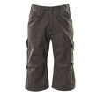 MASCOT® Industry Hartford Dreiviertel-Hose, Strapazierfähige, dreifache Kappnähte an den Beinen und im Schritt verlängern die Lebensdauer des Produktes, Die niedrige Taille mit formgeschnittenem Bund sorgt dafür, dass die Hose alle Bewegungen des Körpers mitmacht, Ergonomisch geschnittene Hosenbeine, die nach den natürlichen Bewegungen des Körpers geformt wurden, Verstärkte Gesäßtaschen, Verbesserte Sichtbarkeit für das Umfeld mit Hilfe von Reflexeffekten, Das Produkt ist für Industriewäsche geeignet