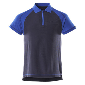 MASCOT® Image Bianco Polo-shirt, Kragen mit Rippenbündchen, Reißverschluss am Hals, Brusttasche, Schlitze an den Seiten, Leicht verlängerter Rücken