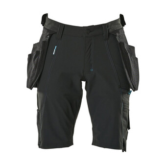 MASCOT® Advanced Shorts,abnehmbaren Hängetaschen,Stretch Handwerkershorts, Der multifunktionelle Stretchstoff kombiniert ein niedriges Gewicht mit sehr hoher Strapazierfähigkeit und ist darüber hinaus wasserabweisend, Der Stretchstoff ist in alle Richtungen elastisch und bietet eine unübertroffene Bewegungsfreiheit