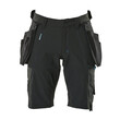MASCOT® Advanced Shorts,abnehmbaren Hängetaschen,Stretch Handwerkershorts, Der multifunktionelle Stretchstoff kombiniert ein niedriges Gewicht mit sehr hoher Strapazierfähigkeit und ist darüber hinaus wasserabweisend, Der Stretchstoff ist in alle Richtungen elastisch und bietet eine unübertroffene Bewegungsfreiheit