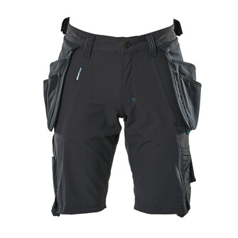 MASCOT® Advanced Shorts,abnehmbaren Hängetaschen,Stretch Handwerkershorts, Der multifunktionelle Stretchstoff kombiniert ein niedriges Gewicht mit sehr hoher Strapazierfähigkeit und ist darüber hinaus wasserabweisend, Der Stretchstoff ist in alle Richtungen elastisch und bietet eine unübertroffene Bewegungsfreiheit
