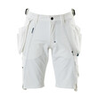 MASCOT® Advanced Shorts,abnehmbaren Hängetaschen,Stretch Handwerkershorts, Der multifunktionelle Stretchstoff kombiniert ein niedriges Gewicht mit sehr hoher Strapazierfähigkeit und ist darüber hinaus wasserabweisend, Der Stretchstoff ist in alle Richtungen elastisch und bietet eine unübertroffene Bewegungsfreiheit