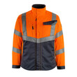 MASCOT® Safe Supreme Arbeitsjacke Oxford, Fluoreszierend und mit Reflexschulterstreifen sowie schrägverlaufenden Reflexen, zweifarbig, Teflon® macht das Produkt schmutzabweisend