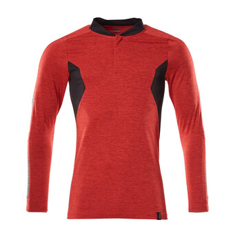 MASCOT® Accelerate Polo-Shirt mit COOLMAX® PRO, Langarm Polo-shirt, COOLMAX® sorgt für effektiven Feuchtigkeitstransport, hält den Körper trocken und verhindert Auskühlen, Moderne, körpernahe Passform mit viel Bewegungsfreiheit, Knopfleiste