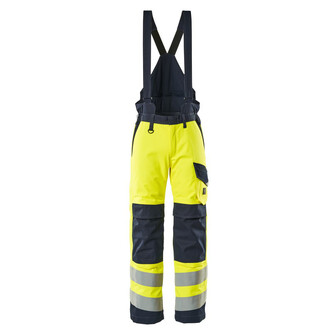 MASCOT® Multisafe Renens Winterhose, Atmungsaktiv, wind- und wasserdicht mit getapten Nähten, Antistatisch, flammhemmend und mit Säureschutz, Schmutzabweisend, Verlängertes Rückenteil stützt und hält warm, Die Knietaschen sind höhenverstellbar, so dass der Knieschutz optimal an den Knien platziert ist, Zertifiziert für die Verwendung zusammen mit dem MASCOT-Kniepolstertyp SHORT oder LONG, da die Kniepolstertasche höhenverstellbar ist