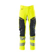 MASCOT® Accel. Safe Hose mit Knietaschen, ULTIMATE STRETCH Hose, Der Stretchstoff ist in alle Richtungen elastisch und bietet eine unübertroffene Bewegungsfreiheit, wo nichts spannt oder stört, Der multifunktionelle Stretchstoff kombiniert ein niedriges Gewicht mit sehr hoher Strapazierfähigkeit und ist darüber hinaus wasserabweisend, Ergonomisch geschnittene Hosenbeine