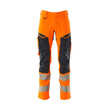 MASCOT® Accel. Safe Hose mit Knietaschen, ULTIMATE STRETCH Hose, Der Stretchstoff ist in alle Richtungen elastisch und bietet eine unübertroffene Bewegungsfreiheit, wo nichts spannt oder stört, Der multifunktionelle Stretchstoff kombiniert ein niedriges Gewicht mit sehr hoher Strapazierfähigkeit und ist darüber hinaus wasserabweisend, Ergonomisch geschnittene Hosenbeine