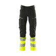 MASCOT® Accel. Safe Hose mit Knietaschen, ULTIMATE STRETCH Hose, Der Stretchstoff ist in alle Richtungen elastisch und bietet eine unübertroffene Bewegungsfreiheit, wo nichts spannt oder stört, Der multifunktionelle Stretchstoff kombiniert ein niedriges Gewicht mit sehr hoher Strapazierfähigkeit und ist darüber hinaus wasserabweisend, Ergonomisch geschnittene Hosenbeine