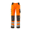 MASCOT® Safe Supreme Hose mit Knietaschen Hose, Strapazierfähige, dreifache Kappnähte an den Beinen und im Schritt verlängern die Lebensdauer des Produktes, Einfaches Verlängern der Hose um 3cm, durch auftrennen der roten Naht auf der Innenseite, Knietaschen aus strapazierfähigem CORDURA®-Gewebe, Eingriff zum Knieschutz von oben – mit Klettverschluss an der äußeren Kante der Patteinnenseite, um das Hängenbleiben an Hebeln oä zu vermeiden, Ergonomisch geschnittene Hosenbeine, die nach den natürlichen Bewegungen des Körpers geformt wurden, Das Produkt ist für Industriewäsche geeignet, Leichte und starke Stoffqualität mit Ripstop Ripstop ist eine besonders reißfeste Webung, die dafür sorgt, dass der Stoff lange hält, Zertifiziert für die Verwendung zusammen mit dem MASCOT-Kniepolstertyp SHORT oder LONG, da die Kniepolstertasche höhenverstellbar ist.
