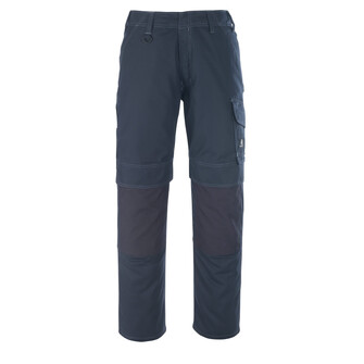 MASCOT® Industry Houston Hose, Strapazierfähige, dreifache Kappnähte an den Beinen und im Schritt verlängern die Lebensdauer des Produktes, Der formgeschnittene Bund sorgt dafür, dass die Hosen alle Bewegungen des Körpers mitmachen, Ergonomisch geschnittene Hosenbeine, die nach den natürlichen Bewegungen des Körpers geformt wurden, Höhenregulierbare Knietaschen aus Polyester mit Eingriff von oben und Patte, damit sich kein Schmutz sammelt, Verbesserte Sichtbarkeit für das Umfeld mit Hilfe von Reflexeffekten, Das Produkt ist für Industriewäsche geeignet, Zertifiziert für die Verwendung zusammen mit dem MASCOT-Kniepolstertyp SHORT oder LONG, da die Kniepolstertasche höhenverstellbar ist