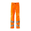 MASCOT® Accel. Safe Überziehhose mit leichtem Futter Überziehhose, Atmungsaktiv, wind- und wasserdicht mit getapten Nähten, Äußerst strapazierfähig, Ergonomisch geschnittene Hosenbeine, die nach den natürlichen Bewegungen des Körpers geformt wurden, Gummizug und Zugband am Bund, Reißverschluss an der Beinaußenseite, Zertifiziert für die Verwendung zusammen mit dem MASCOT-Kniepolstertyp SHORT oder LONG, da die Kniepolstertasche höhenverstellbar ist